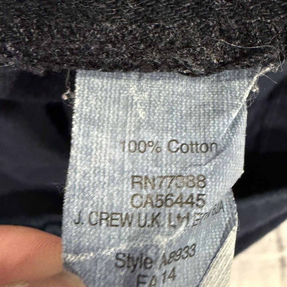 J. Crew The Sutton Mens Jeans 34x32 Regular Denim Navy Blue 100% Cotton Canvas - Picture 7 of 9